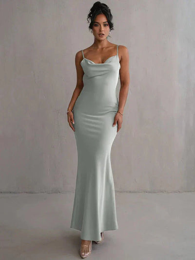 Anaïse | Robe de Soirée en Soie Luxueuse avec Volants