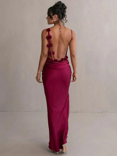 Anaïse | Robe de Soirée en Soie Luxueuse avec Volants