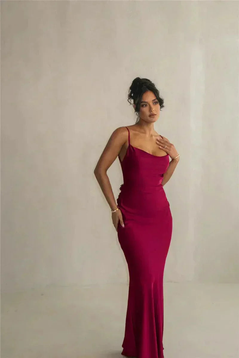 Anaïse | Robe de Soirée en Soie Luxueuse avec Volants