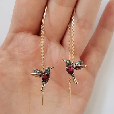 Véra | Boucles d’oreilles colibri
