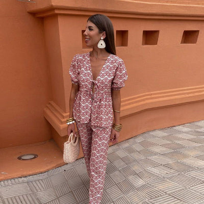 Blandine | Ensemble Casual Imprimé