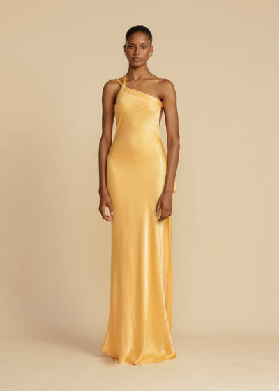 Amarante | Robe Maxi en Soie avec Élégantes Bretelles