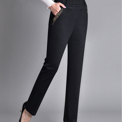 Romilda | Jeans Femme à Taille Élastique