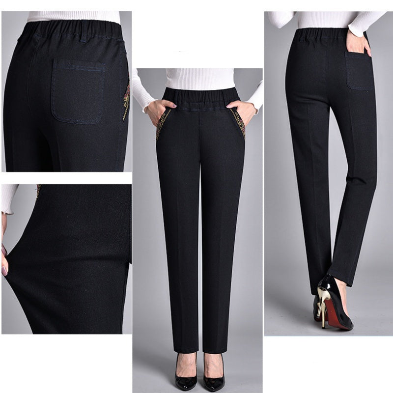 Romilda | Jeans Femme à Taille Élastique
