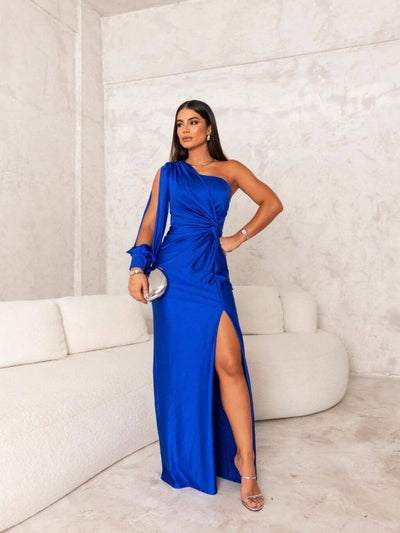 Gislaine | Élégante Robe en Soie avec Fente